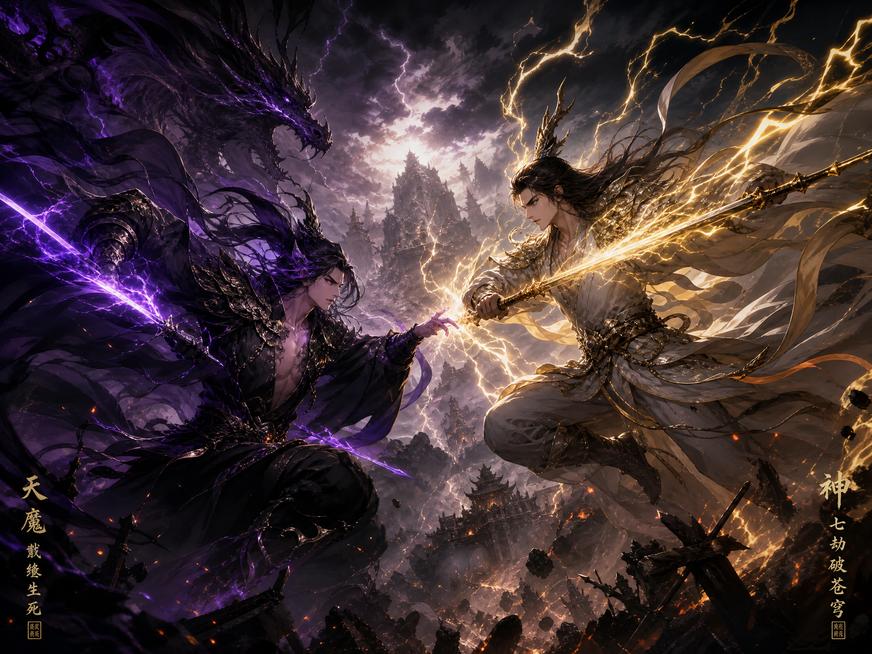 抖荫短视频动漫-天魔决战玄幻动漫